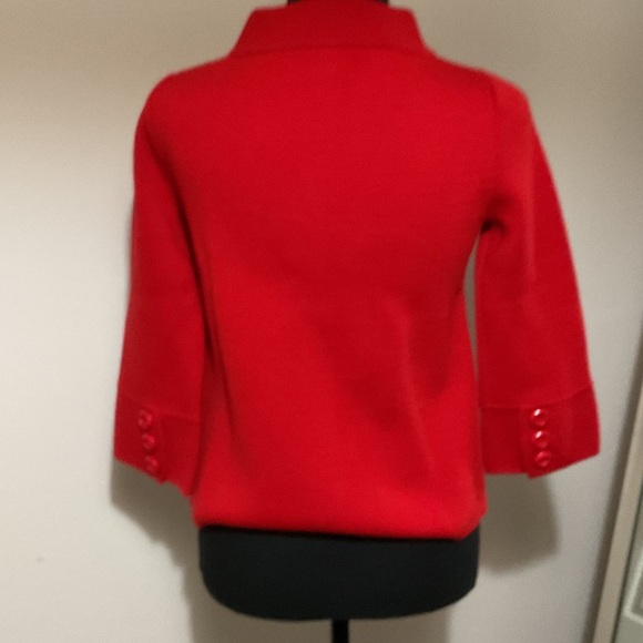 J. Crew Vibrant Red Pea Coat - Picture 3 of 4